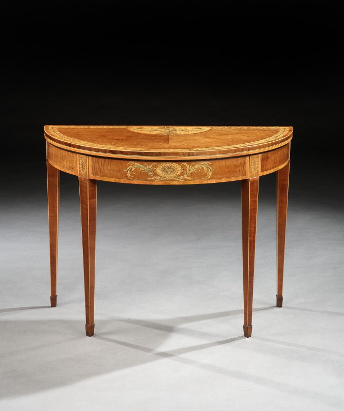 A George III Marquetry Harewood Card Table Mackinnon Fine Furniture Collection